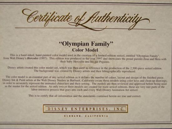   as a reference in making the Olympian Family (Ltd 2500) Sericel