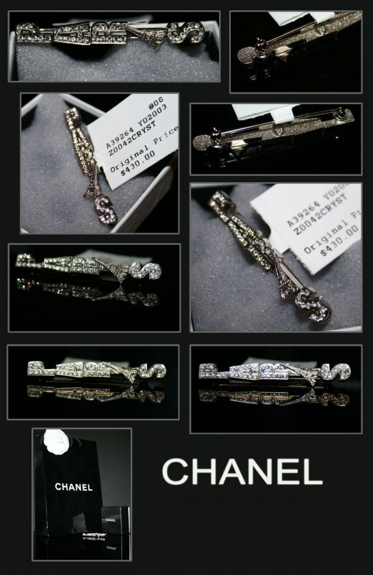 gorgeous CHANEL PARIS Eiffel Tower BROOCH PIN with GIFT BOX  