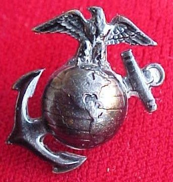 United States Marine Corps Insignia Subdued Collar Clutch Pin  