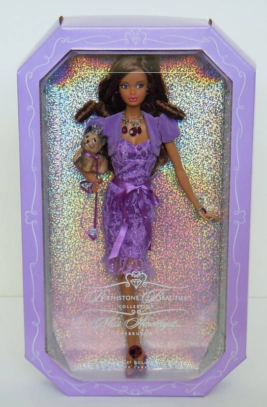 AA AMETHYST FEBRUARY Birthstone Model Muse Barbie~NRFB  
