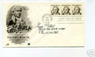 General George Axtell WWII War Ace Signed Autograph FDC  