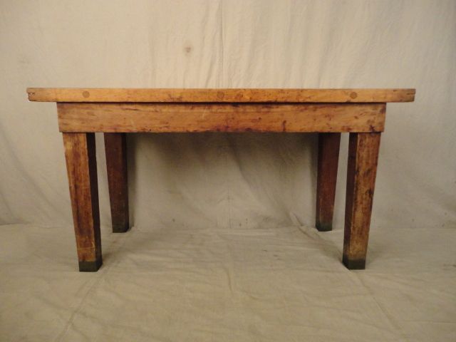 Machine Age Style Butcher Block All Wood Work Bench (01475).  