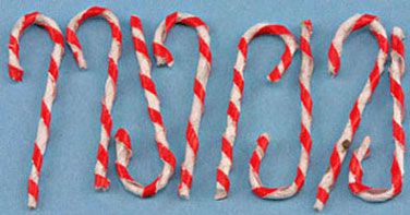 Dollhouse Miniature Set of Candy Canes. Designed for the 112 scale 