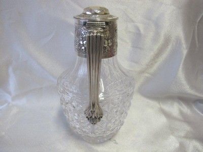 ANTIQUE SILVER CLARET JUG HEATH & MIDDLETON LONDON 1897  