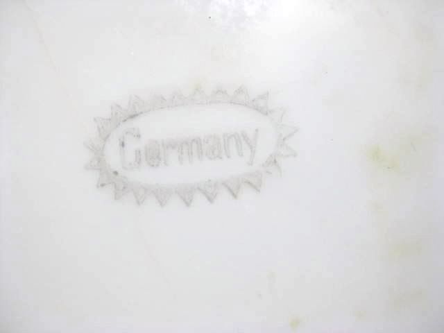 vtg Antique German Porcelain Fruit Lusterware Plates  