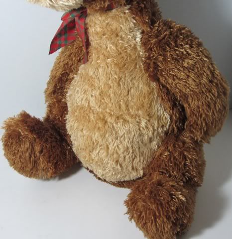   BROWN TEDDY BEAR PLAID BOW Stuffed Plush Animal NEW NWT 46129  