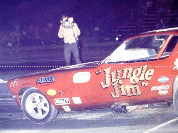 1970s DRAG RACE FUNNY CAR PHOTO Jungle Jim CHEVY NHRA 1  