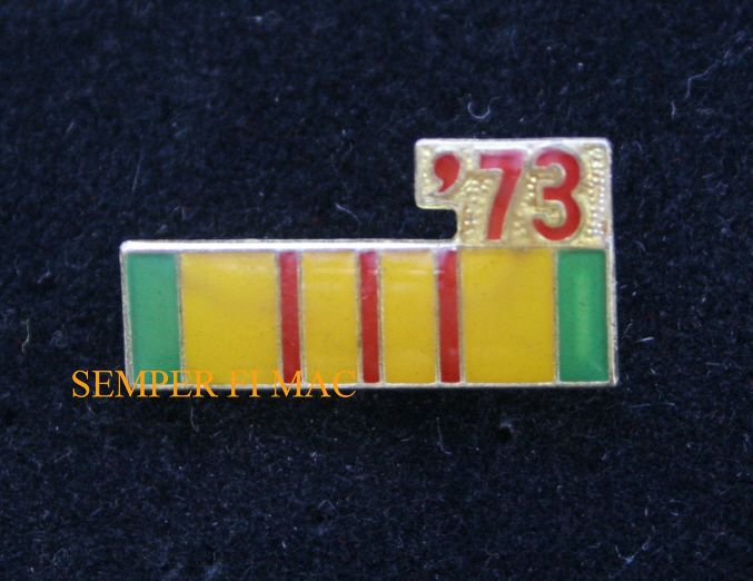 73 VIETNAM SERVICE RIBBON PIN US NAVY ARMY MARINES USAF  