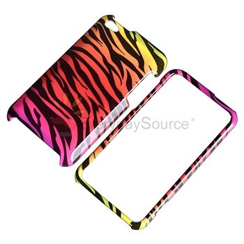 4x Colorful/Black Zebra Clip on Hard Case Cover For iPod Touch 4 4G 