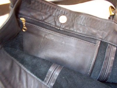 COACH black BUTTER SOFT leather VTG handbag Bucket X Large EUC tote 