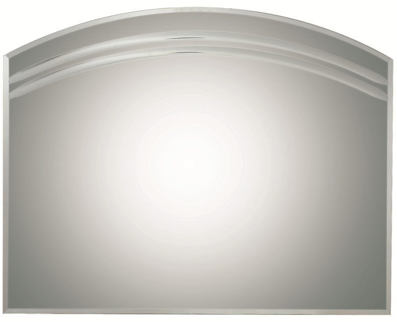 Arched Multi Bevel Frameless Wall Mirror Contemporary  
