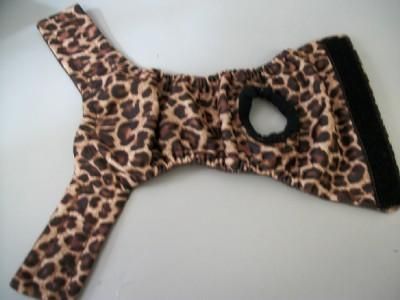   Leopard Xtra Small Size Cat Diaper Stud Pants PUL Waterproof Fabric