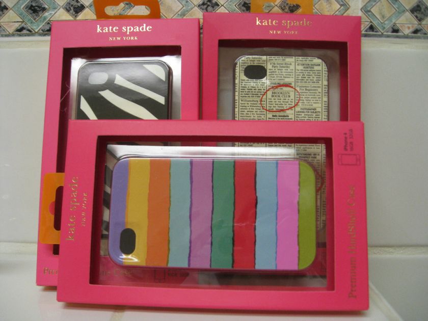 Kate Spade Iphone 4 Case Hardshell / Silicone You Choose New In Box 